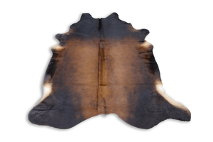 Brown Black (8 X 7 ft.) Exact As Photo BRAZILIAN Cowhide Rug | 100% Natural Cowhide Area Rug | Real Leather Cow Skin Rug | BZ463