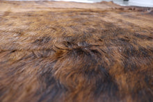 Load image into Gallery viewer, Tricolor Brindle (8.9 X 7.9 ft.) Exact As Photo BRAZILIAN Cowhide Rug | 100% Natural Cowhide Area Rug | Real Leather Cow Skin Rug | BZ478
