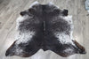 Black White (7.7 X 6.10 ft.) Exact As Photo BRAZILIAN Cowhide Rug | 100% Natural Cowhide Area Rug | Real Leather Cow Skin Rug | BZ482