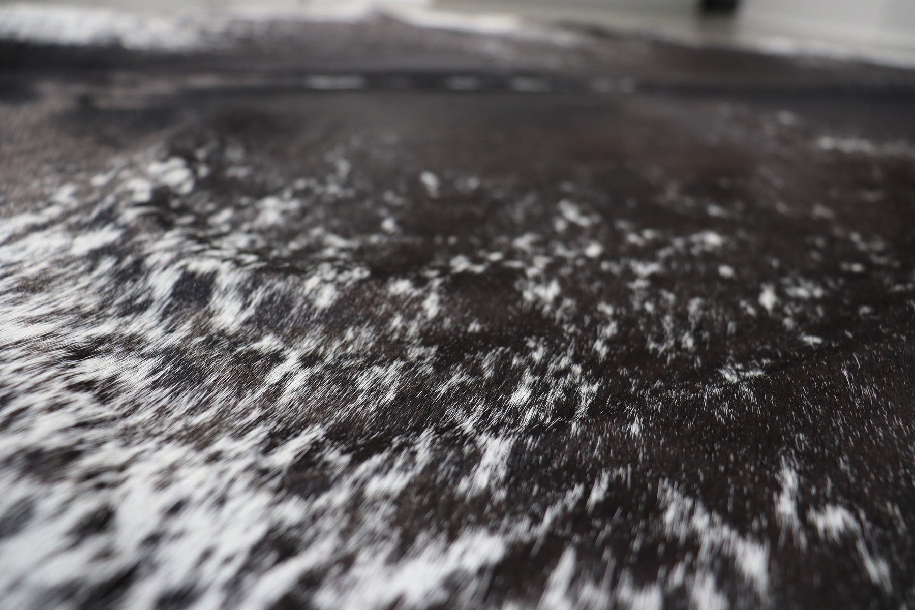 Black White (7.7 X 6.10 ft.) Exact As Photo BRAZILIAN Cowhide Rug | 100% Natural Cowhide Area Rug | Real Leather Cow Skin Rug | BZ482
