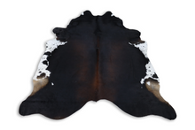Load image into Gallery viewer, Tricolor (7.11 X 6.11 ft.) Exact As Photo BRAZILIAN Cowhide Rug | 100% Natural Cowhide Area Rug | Real Leather Cow Skin Rug | BZ493
