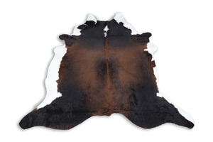 Tricolor (7.9 X 7 ft.) Exact As Photo BRAZILIAN Cowhide Rug | 100% Natural Cowhide Area Rug | Real Leather Cow Skin Rug | BZ494