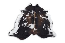 Load image into Gallery viewer, Tricolor (8.7 X 6.9 ft.) Exact As Photo BRAZILIAN Cowhide Rug | 100% Natural Cowhide Area Rug | Real Leather Cow Skin Rug | BZ497

