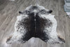 Tricolor (7.1 X 6.7 ft.) Exact As Photo BRAZILIAN Cowhide Rug | 100% Natural Cowhide Area Rug | Real Leather Cow Skin Rug | BZ501