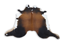 Load image into Gallery viewer, Tricolor (8 X 8 ft.) Exact As Photo BRAZILIAN Cowhide Rug | 100% Natural Cowhide Area Rug | Real Leather Cow Skin Rug | BZ504
