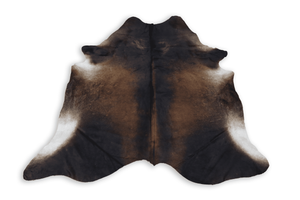 Tricolor (6.2 X 6.2 ft.) Exact As Photo BRAZILIAN Cowhide Rug | 100% Natural Cowhide Area Rug | Real Leather Cow Skin Rug | BZ509