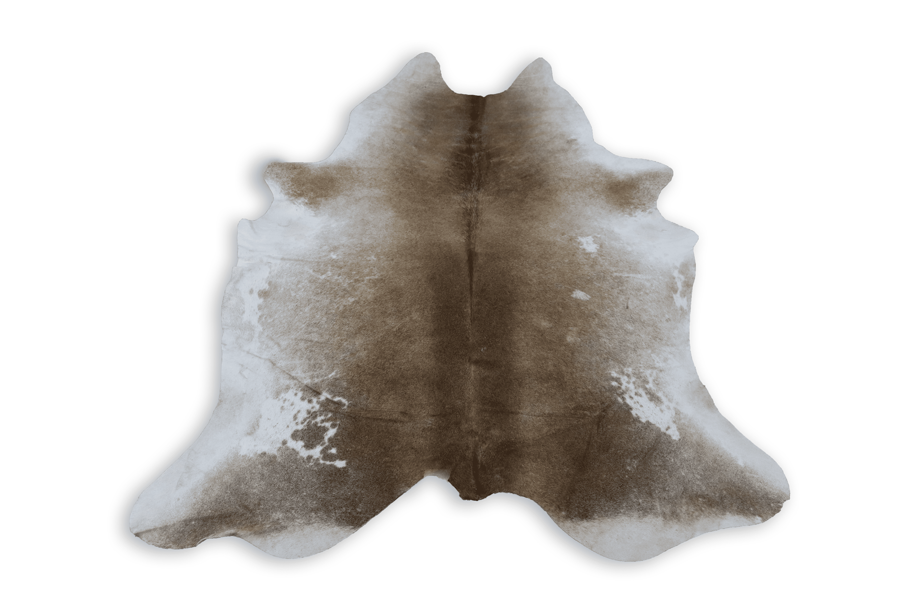 Tricolor (6.9 X 5.9 ft.) Exact As Photo BRAZILIAN Cowhide Rug | 100% Natural Cowhide Area Rug | Real Leather Cow Skin Rug | BZ511