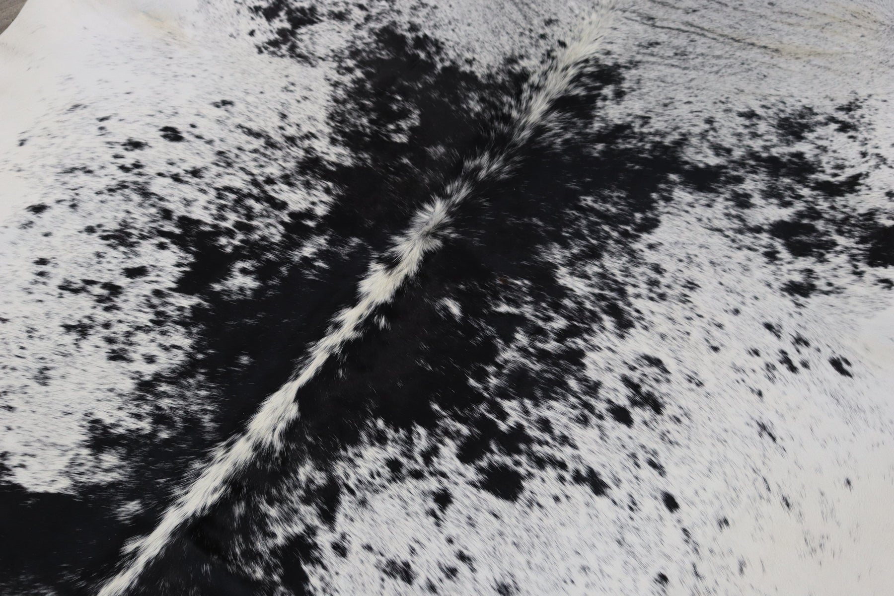 Black White (7.6 X 6.7 ft.) Exact As Photo BRAZILIAN Cowhide Rug | 100% Natural Cowhide Area Rug | Real Leather Cow Skin Rug | BZ517