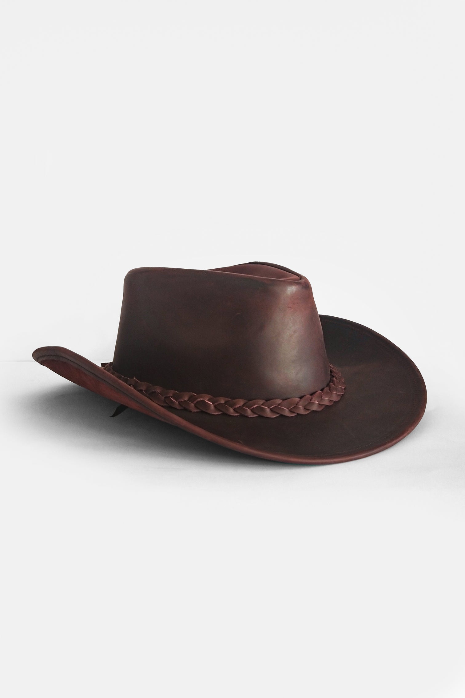 100 Real Leather Cowboy Hat Handmade Western Style Unisex Leather Hat