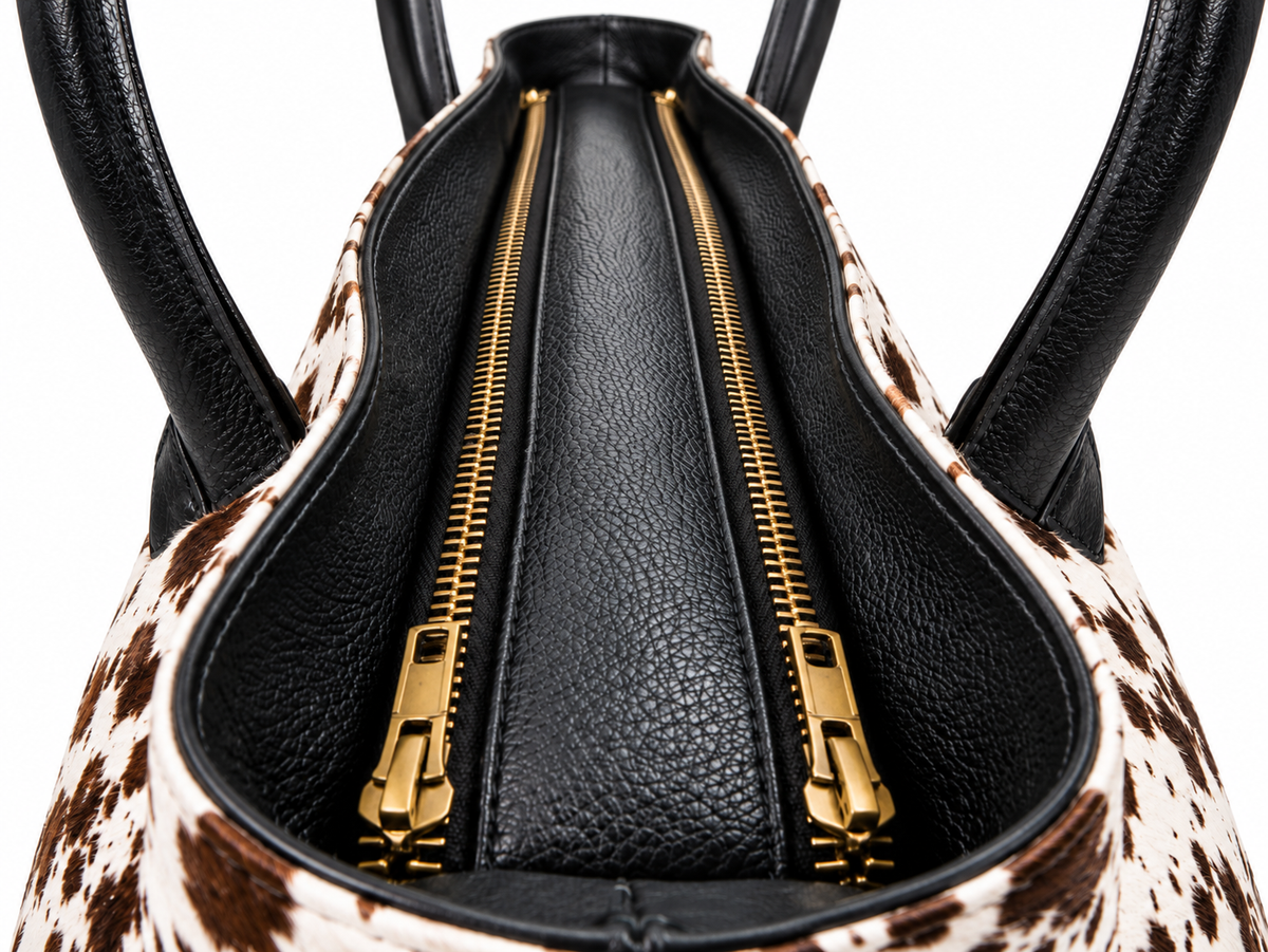 Natural Hair On Cowhide Handbag | Genuine Hair On Leather Shoulder Bag | Real Cow Skin Ladies Bag