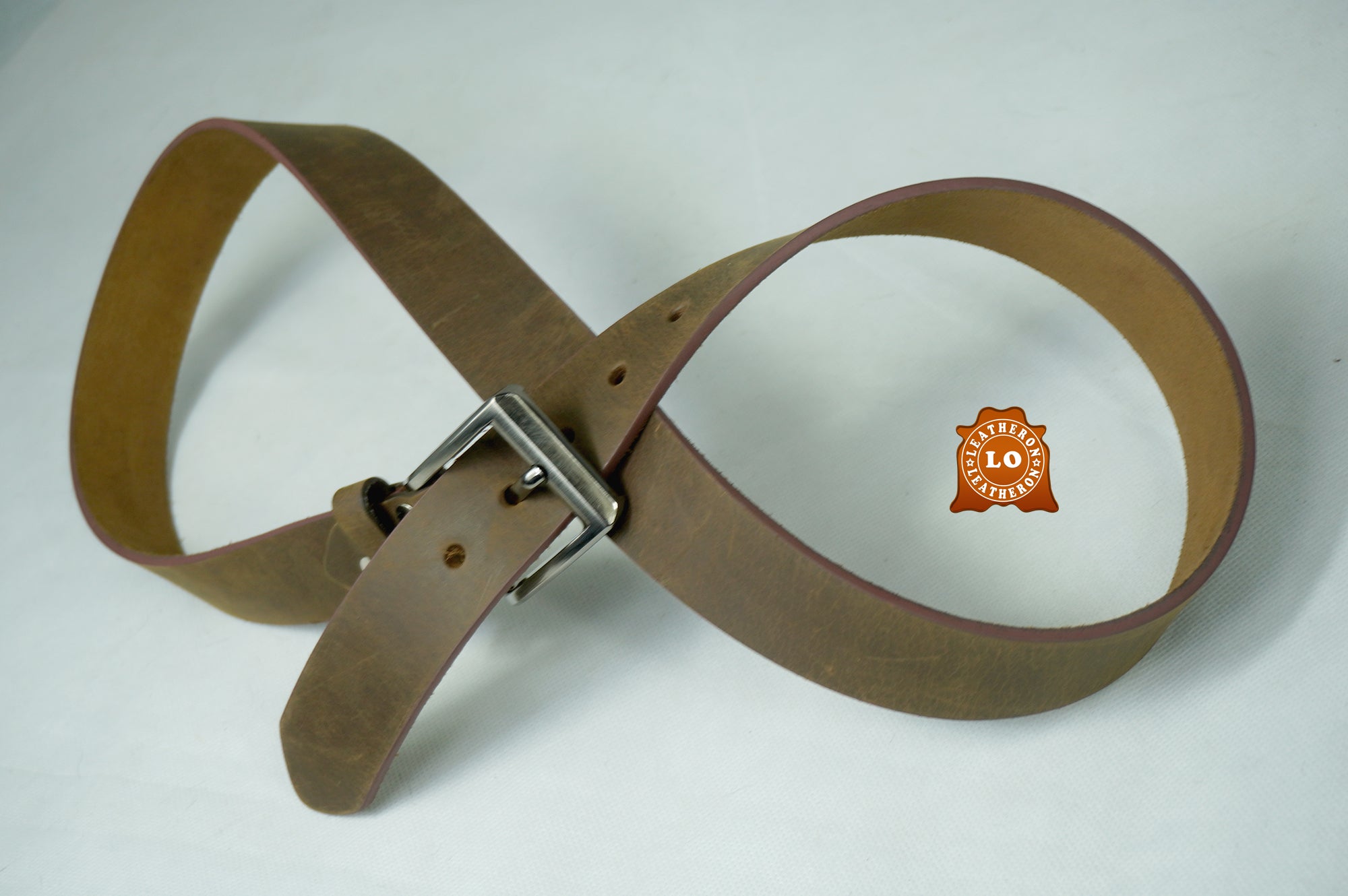 Classic Handmade Real Leather Belt – Durable, Elegant, and Adjustable