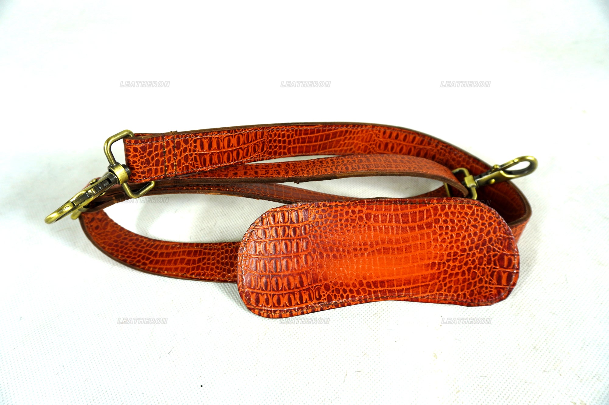 Crocodile Pattern Embossed Real Leather Luxury Office Bag for Business Professionals