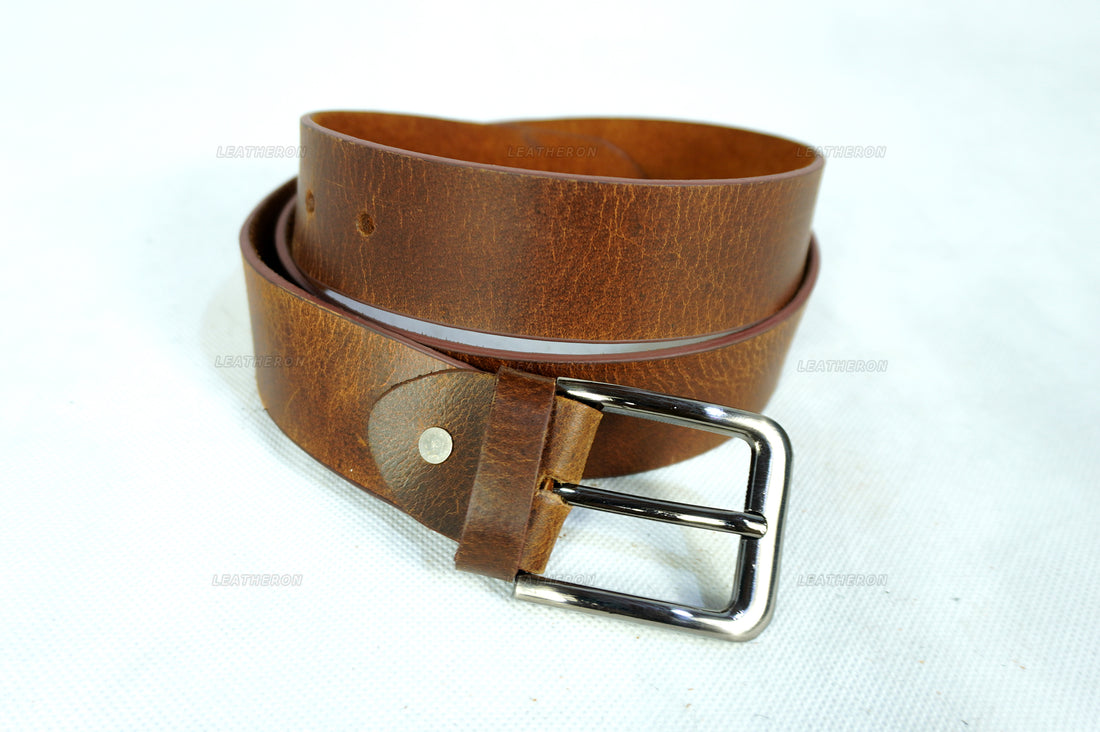 Handcrafted Leather Belt - Real Leather, Premium Materials