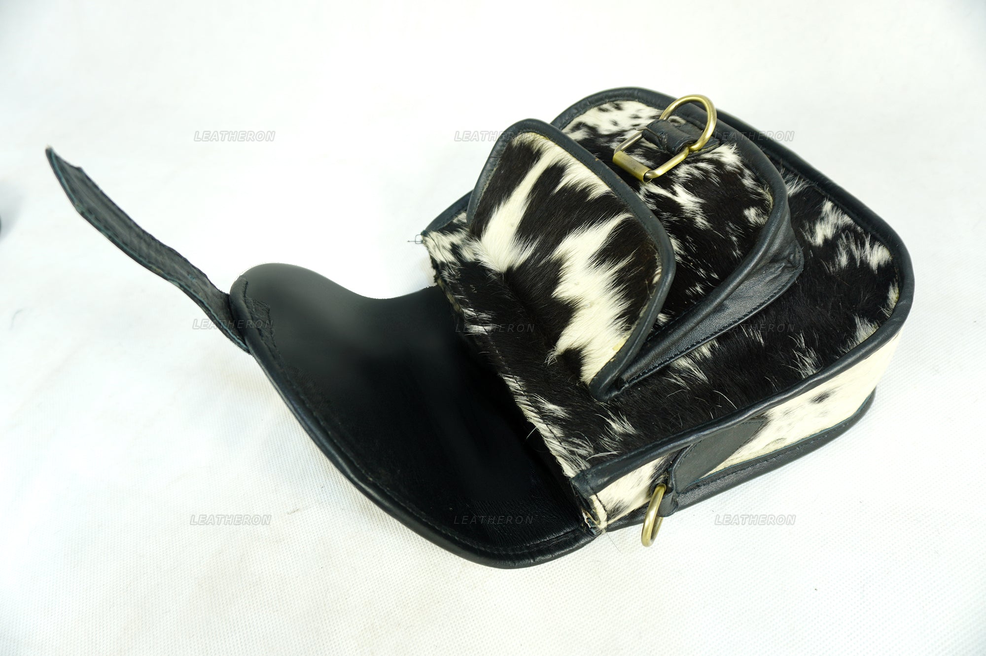 Real Cowhide Leather Cross Body Ladies Bag with Adjustable Shoulder Strap