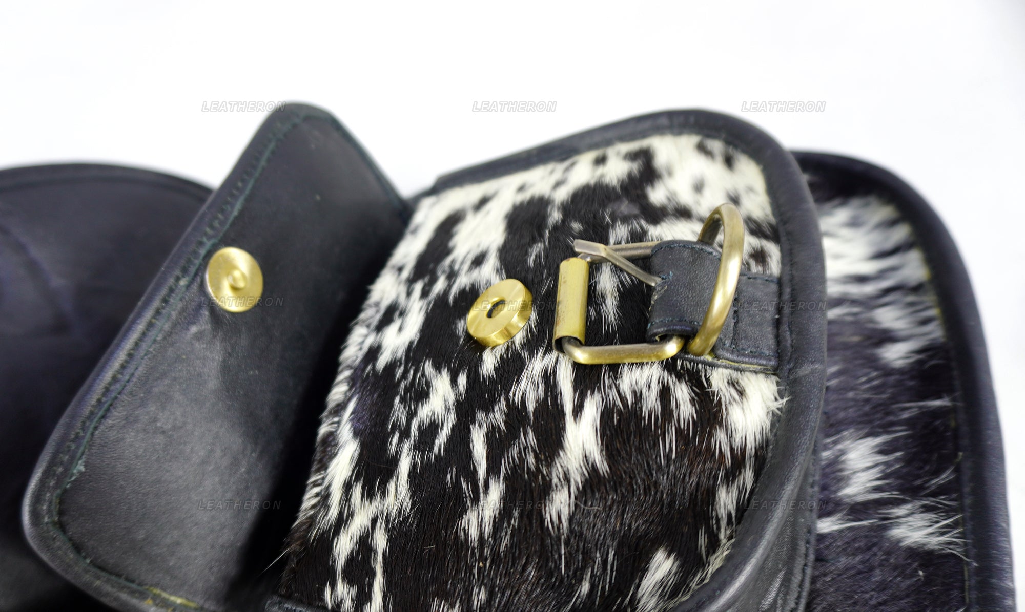 Real Cowhide Leather Cross Body Ladies Bag with Adjustable Shoulder Strap