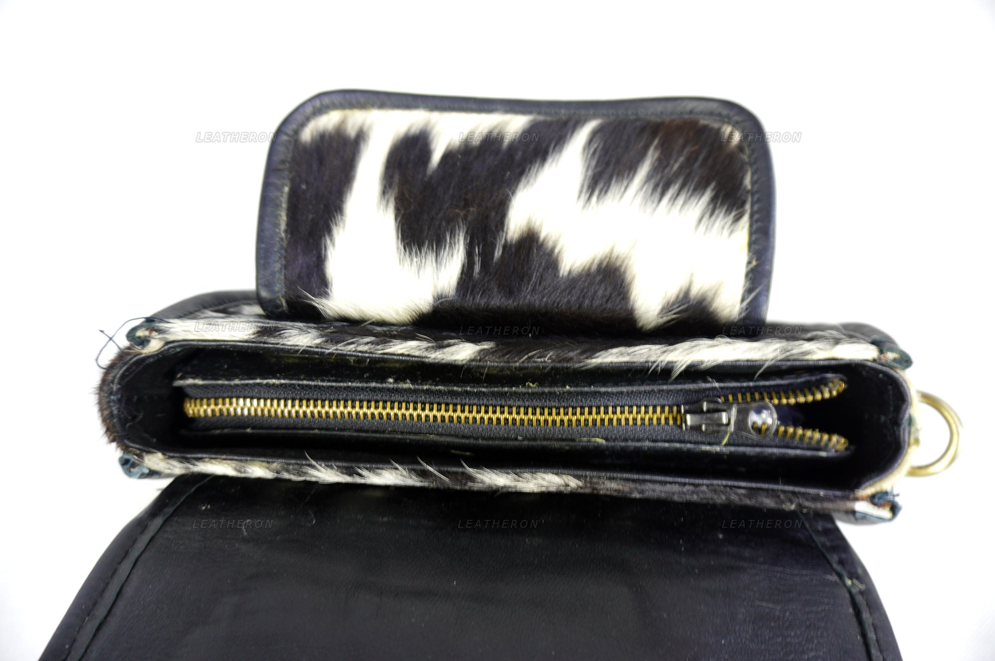 Real Cowhide Leather Cross Body Ladies Bag with Adjustable Shoulder Strap