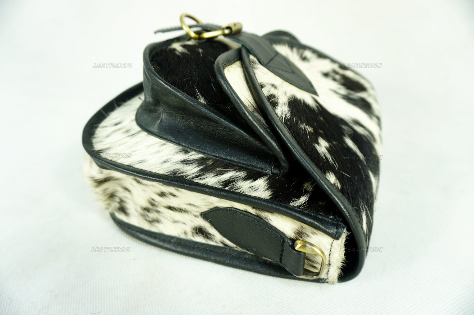 Real Cowhide Leather Cross Body Ladies Bag with Adjustable Shoulder Strap