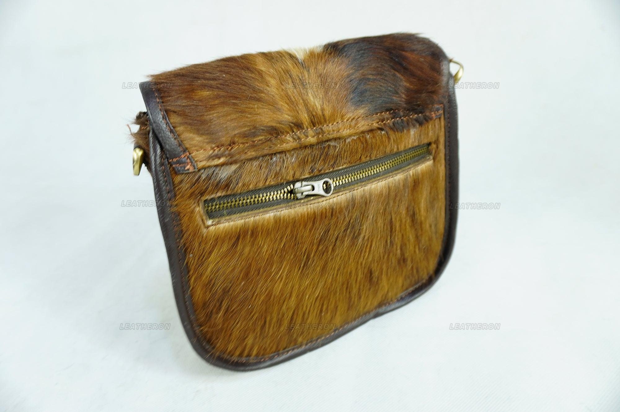 Ladies Real Cowhide Leather Crossbody Purse