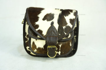 Women's Handmade Real Cowhide Leather Cross Body Bag - Durable and Stylish