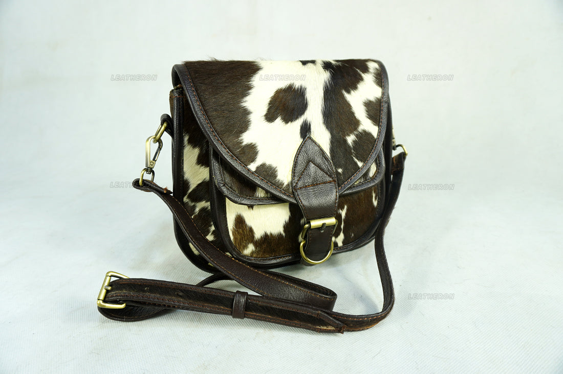 Women's Handmade Real Cowhide Leather Cross Body Bag - Durable and Stylish