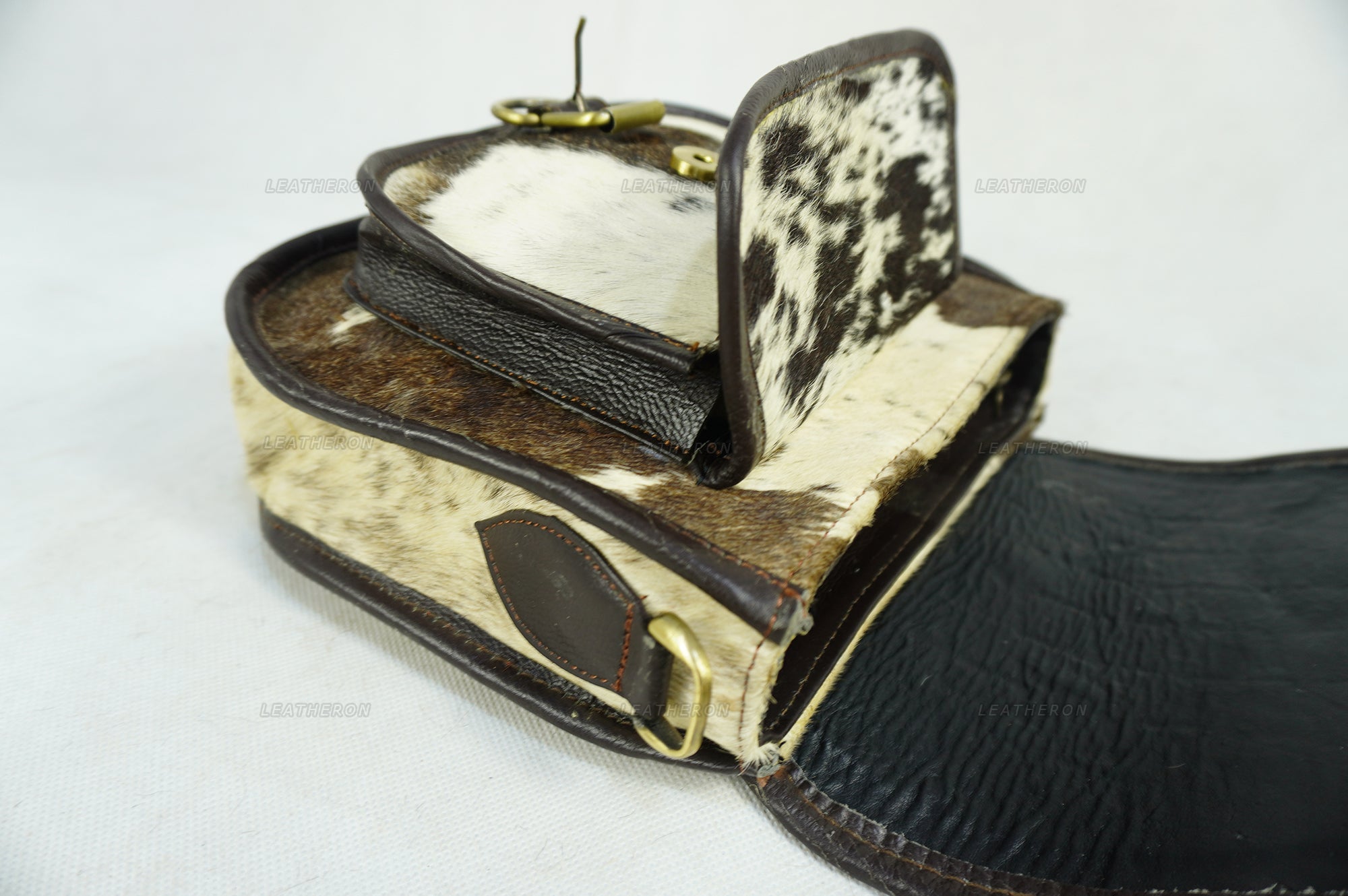Women's Handmade Real Cowhide Leather Cross Body Bag - Durable and Stylish