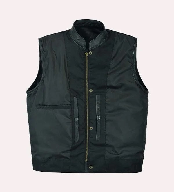 Pure Leather Biker Vest for Men - Classic Leather Moto Vest for Riders - Stylish Fit for Every Season