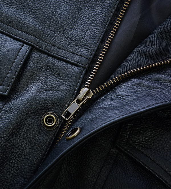 Pure Leather Biker Vest for Men - Classic Leather Moto Vest for Riders - Stylish Fit for Every Season