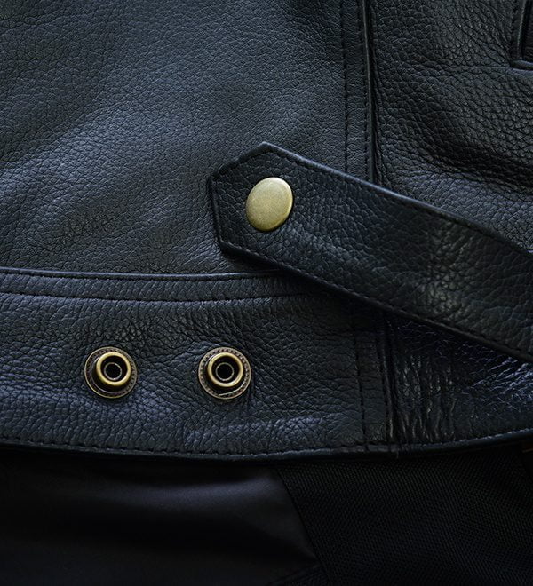 Pure Leather Biker Vest for Men - Classic Leather Moto Vest for Riders - Stylish Fit for Every Season