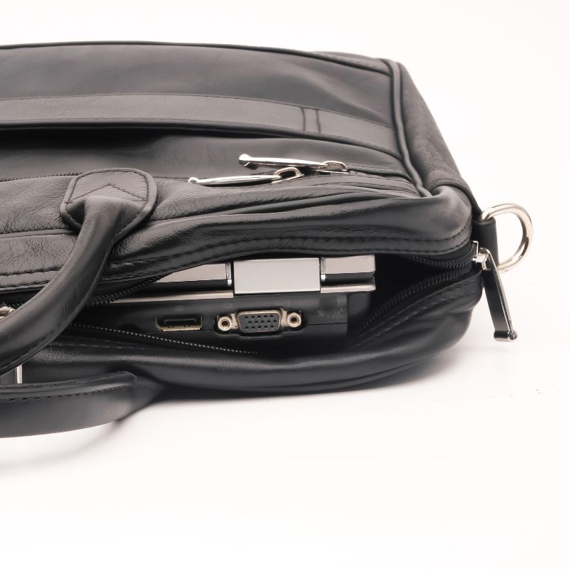 100% Real Leather Laptop Bag | Handmade Office Leather Bag
