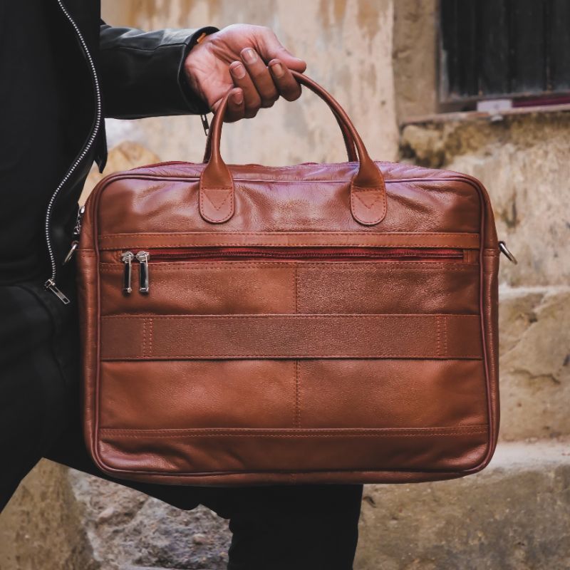 Handmade Laptop/Office Leather Bag | Full Grain Cow Leather Bag