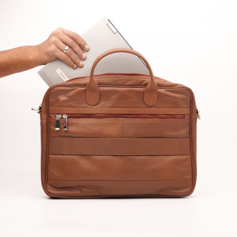 Handmade Laptop/Office Leather Bag | Full Grain Cow Leather Bag