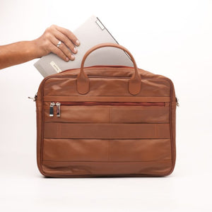 Handmade Laptop/Office Leather Bag | Full Grain Cow Leather Bag