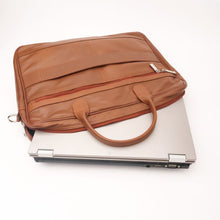 Load image into Gallery viewer, Handmade Laptop/Office Leather Bag | Full Grain Cow Leather Bag
