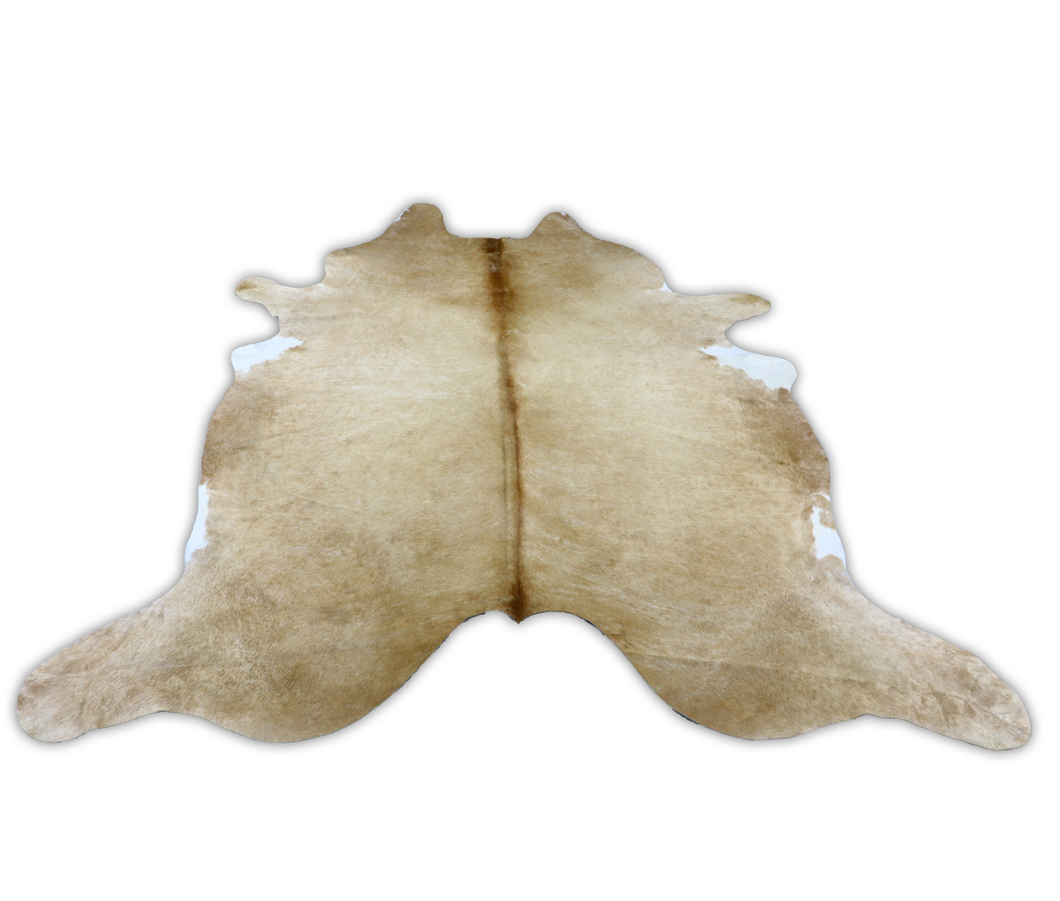 Light Brown White (8.5 X 7.4 ft.) Exact As Photo BRAZILIAN Cowhide Rug | 100% Natural Cowhide Area Rug | Real Leather Cow Skin Rug | BZ49
