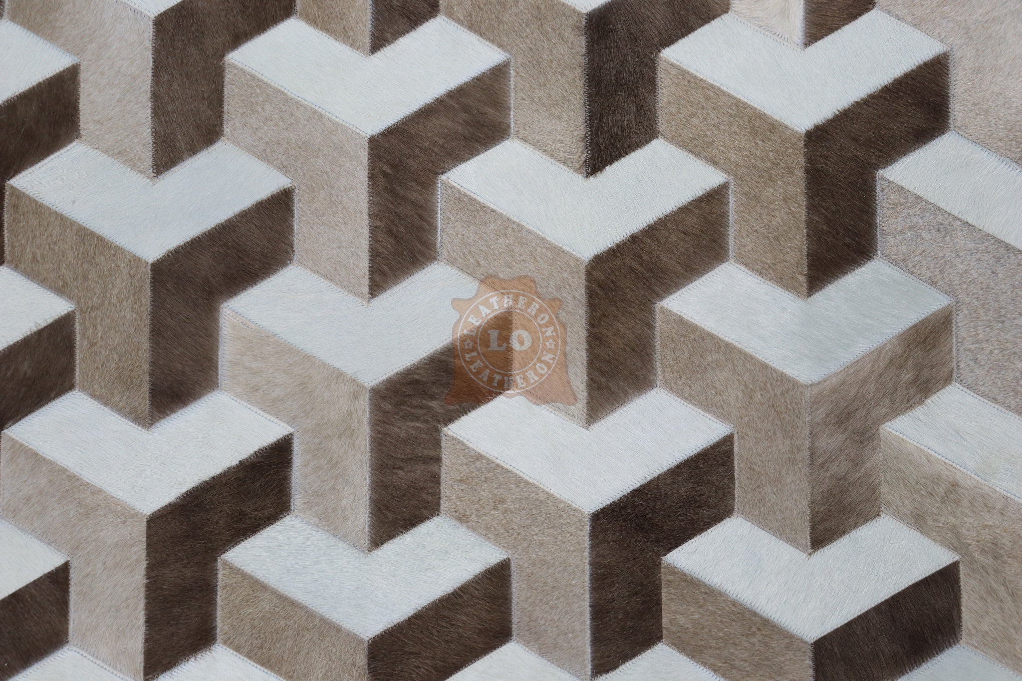 HANDMADE 100% Natural COWHIDE RUG | Patchwork Cowhide Area Rug | Real Cowhide Hallway Runner | Hair on Leather Cowhide Carpet | PR303