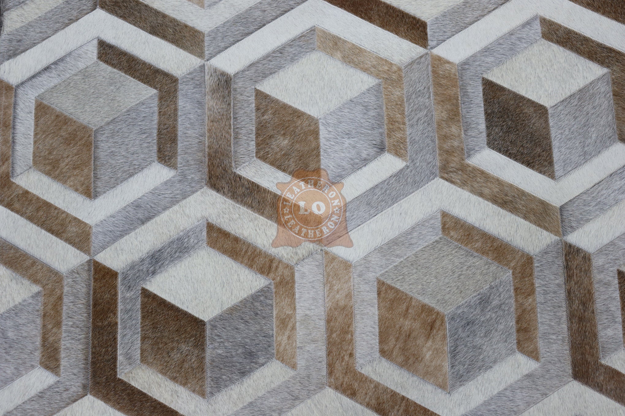 HANDMADE 100% Natural COWHIDE RUG | Patchwork Cowhide Area Rug | Real Cowhide Hallway Runner | Hair on Leather Cowhide Carpet | PR304