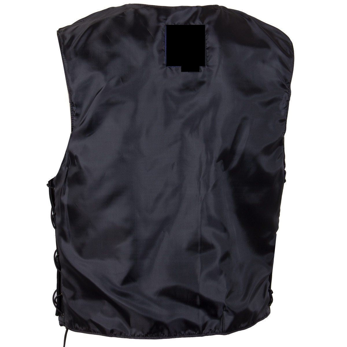 Classic Side Lace Leather Vest - Moto V-Shape Neck Waistcoat - Stylish Casual Fit