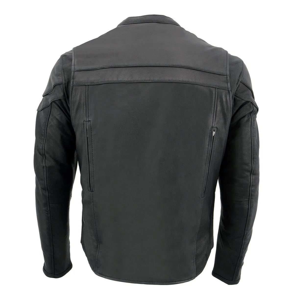 Men's Stay Cool Sporty Motorcycle Premium Leather Jacket - Real Lambskin Leather Jacket - Classic Cafe Racer Biker Jacket