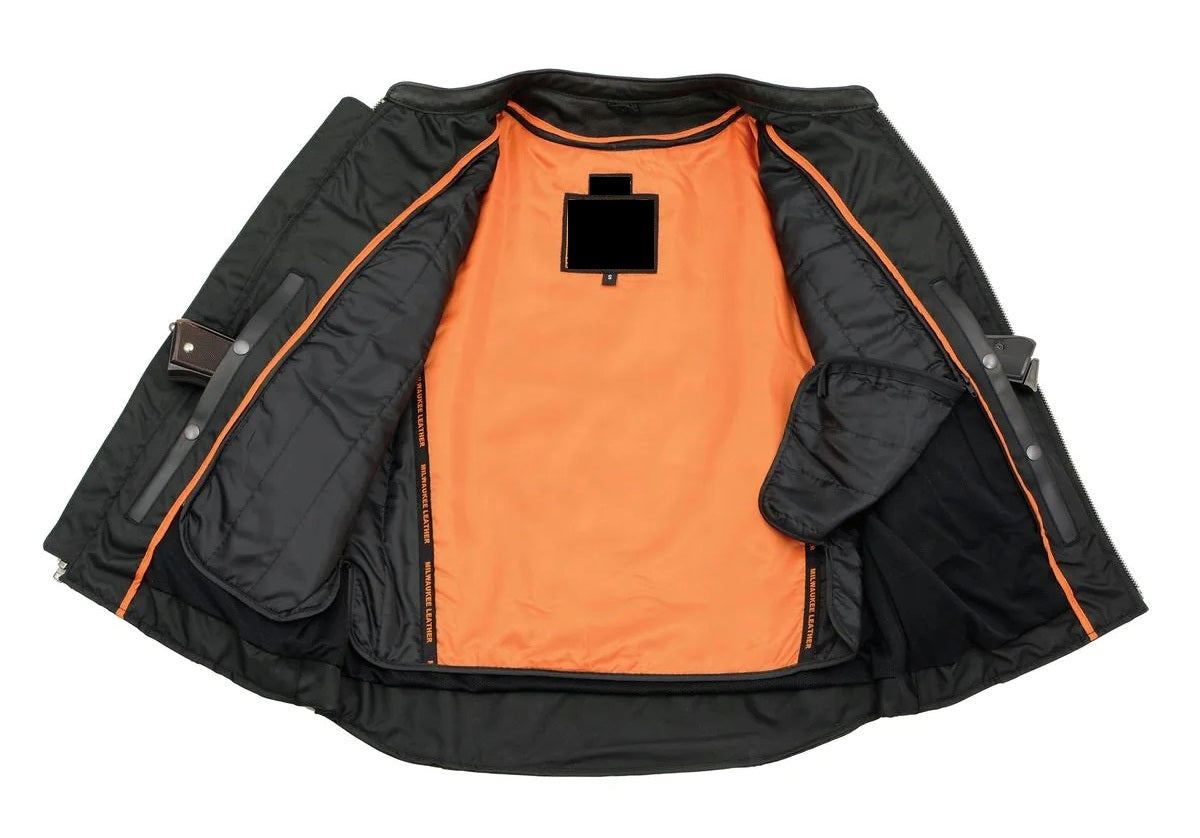 Men's Stay Cool Sporty Motorcycle Premium Leather Jacket - Real Lambskin Leather Jacket - Classic Cafe Racer Biker Jacket