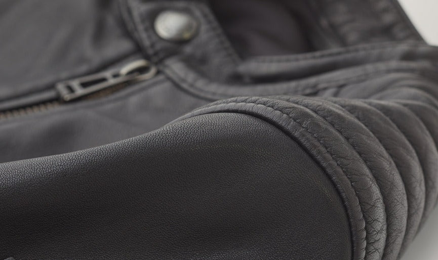 100% Original Lambskin Leather Jacket | Slim & Smart Cafe Racer Style Leather Jacket
