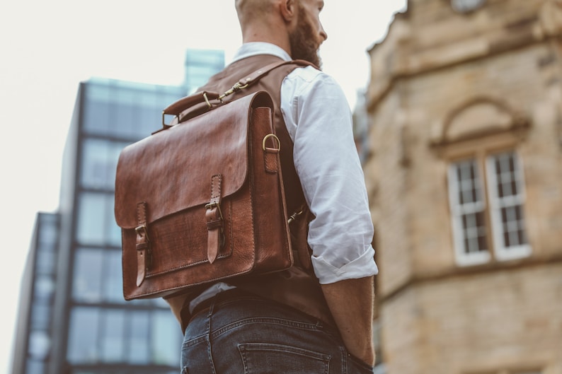 Handmade Real Leather Laptop/Office Briefcase Bag – Functional & Stylish