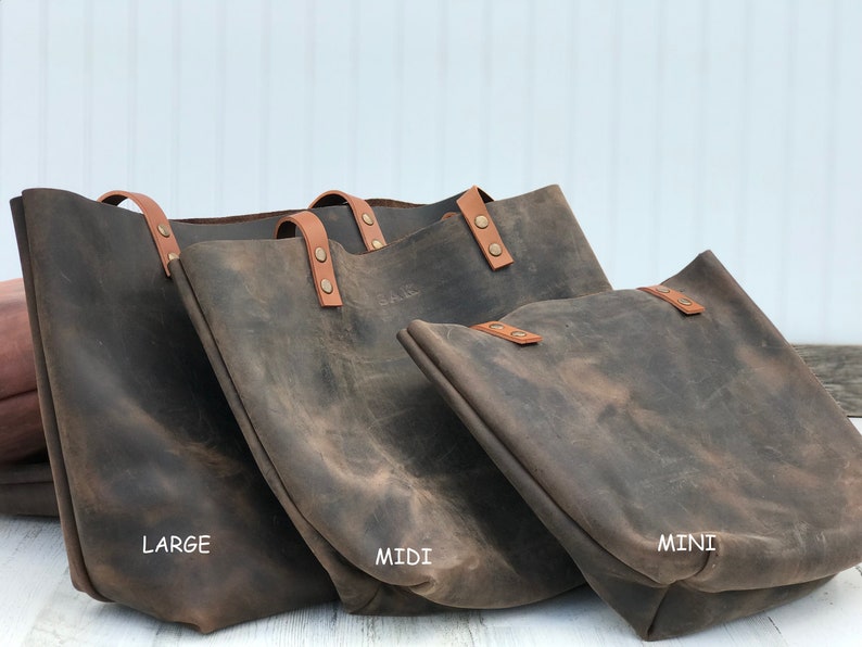 Handcrafted Leather Tote – Work & Laptop Bag, Personalized Shoulder Bag, Great Gift Idea