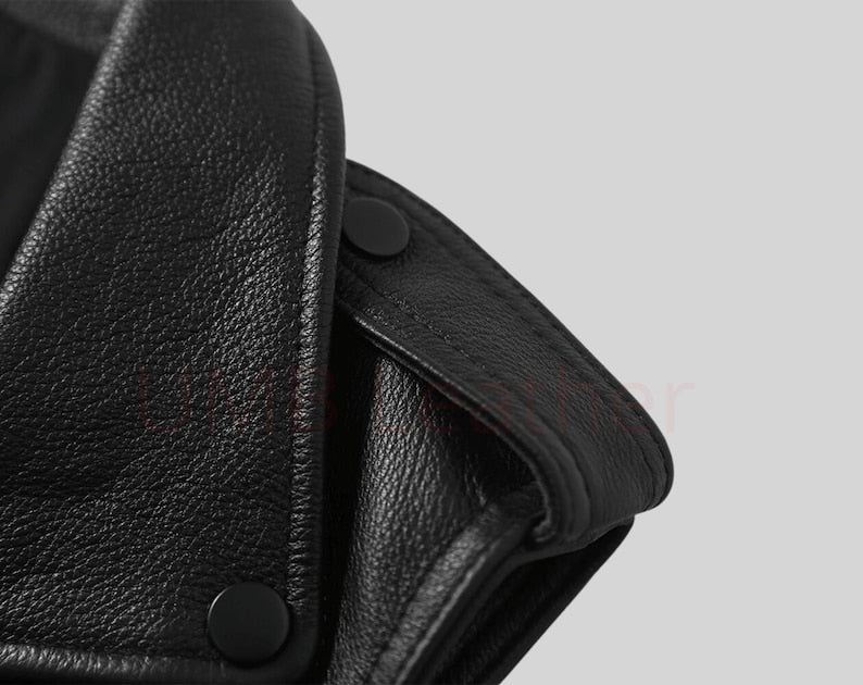Real Cowhide Leather Vest | Handmade Leather Vest for Men | Genuine Cow Skin Biker Vest