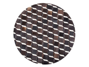 HANDMADE 100% Natural Patchwork Cowhide Area Rug | Hair on Leather Cowhide Carpet | PR101
