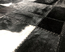 Load image into Gallery viewer, HANDMADE 100% Natural COWHIDE RUG | Patchwork Cowhide Area Rug | Real Cowhide Hallway Runner | Hair on Leather Cowhide Carpet | 528
