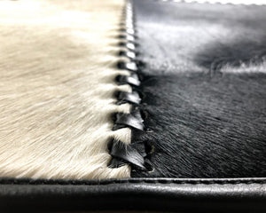 HANDMADE 100% Natural COWHIDE RUG | Patchwork Cowhide Area Rug | Real Cowhide Hallway Runner | Hair on Leather Cowhide Carpet | PR132