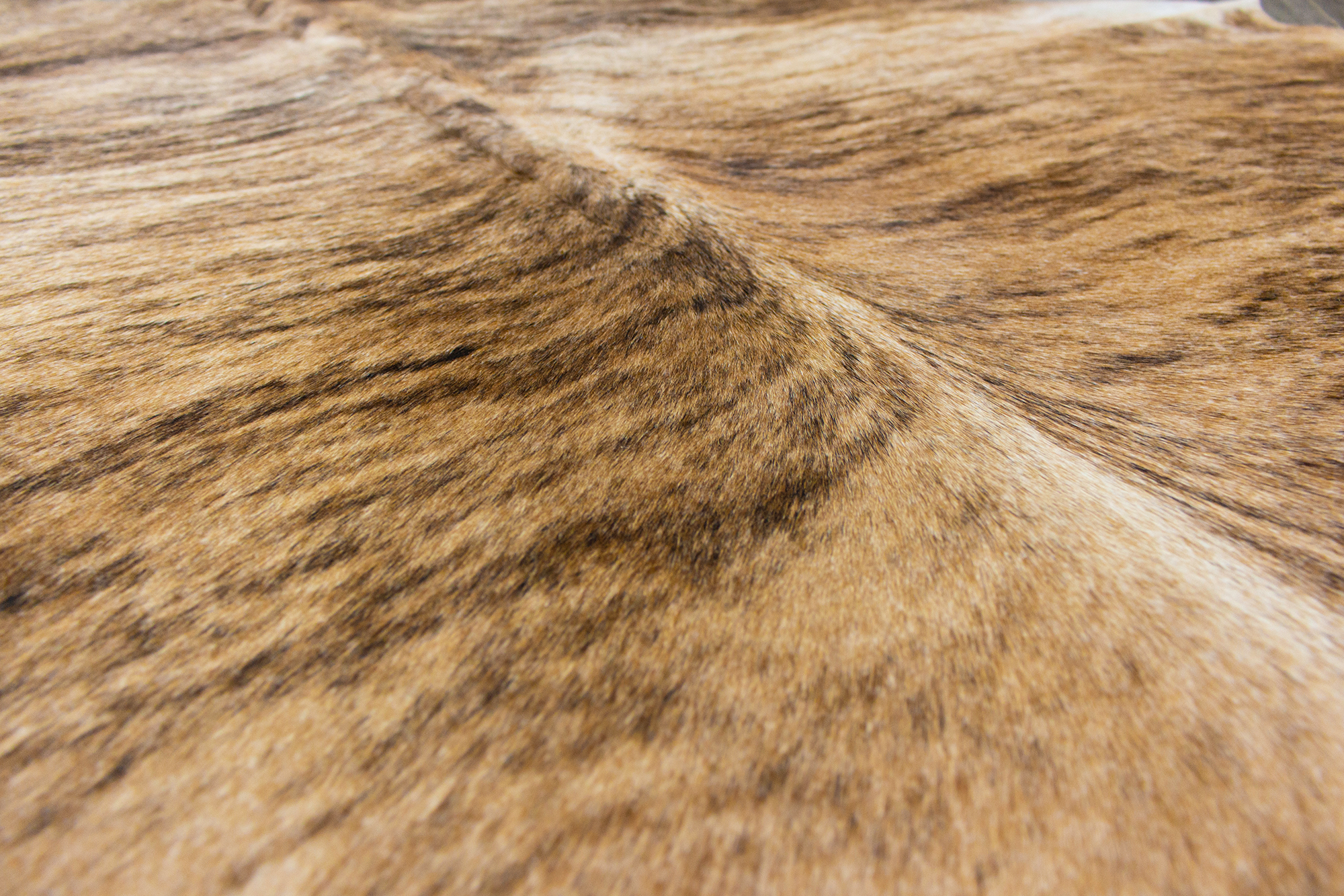 XLarge ( 7 x 6 ft ) BRAZILLIAN BRINDLE Cowhide Rug Hair-on Leather Area Rug - Exact as Photo