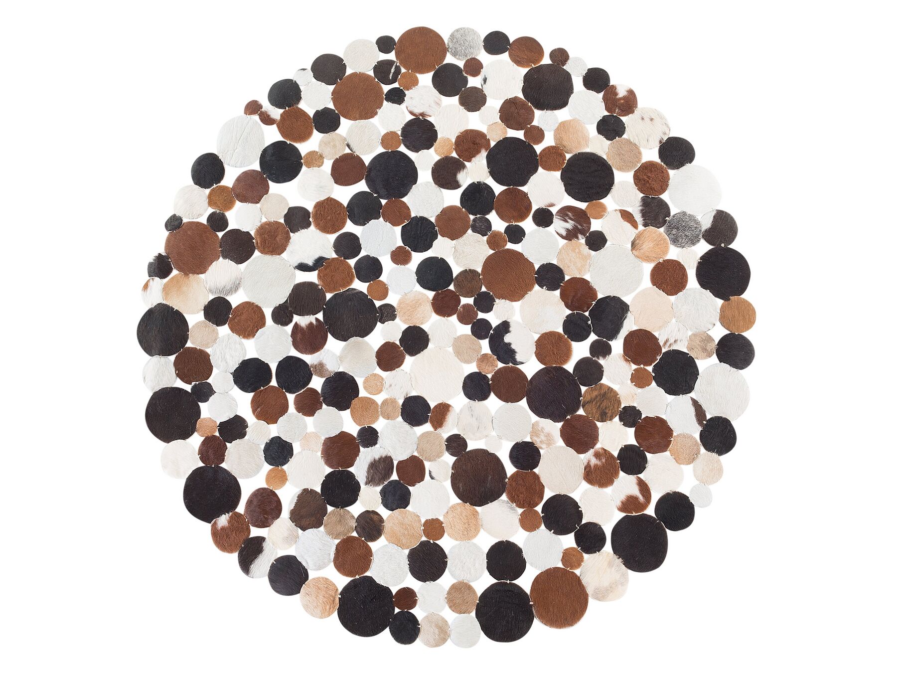 HANDMADE 100% Natural COWHIDE RUG | Patchwork Cowhide Area Rug | Hair on Leather Cowhide Carpet | PR172