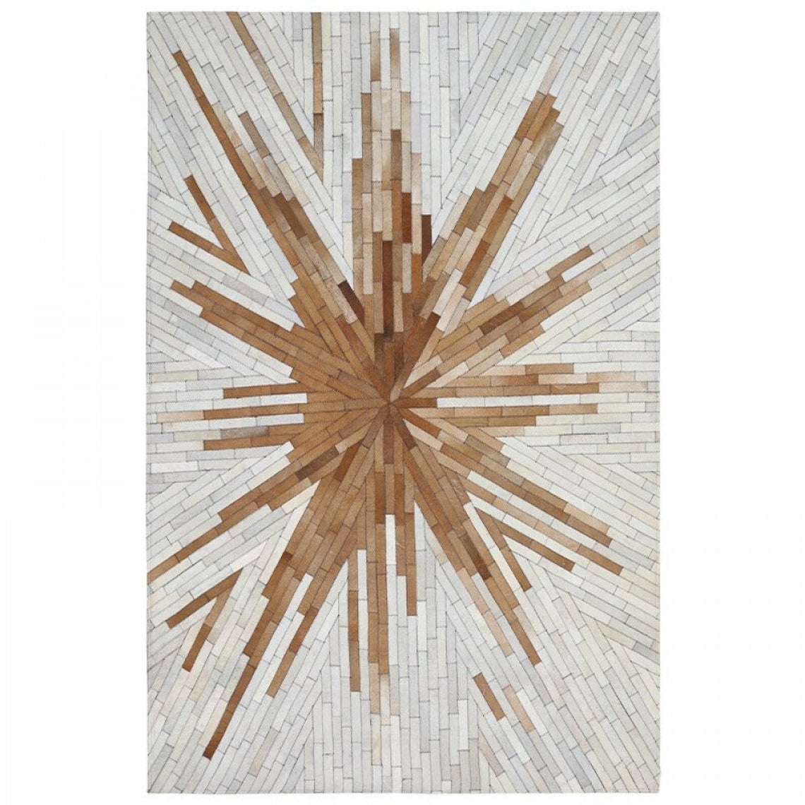 HANDMADE 100% Natural COWHIDE RUG | Patchwork Cowhide Area Rug | Real Cowhide Hallway Runner | Hair on Leather Cowhide Carpet | PR10