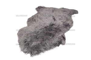 Genuine Australian GRAY SHEEPSKIN Rug 100% Natural Real Sheepskin Fur Area Rug (3 x 2 ft. approx.)